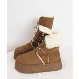 ボアムートンブーツ裏起毛 厚底ブーツ冬靴 | SUNSHINE CLOSET | 詳細画像16