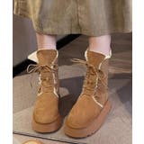 ボアムートンブーツ裏起毛 厚底ブーツ冬靴 | SUNSHINE CLOSET | 詳細画像2