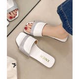 ラインストーンスリッパサンダル 大人上品 ワイドベルトミュールサンダルきれいめ | SUNSHINE CLOSET | 詳細画像19
