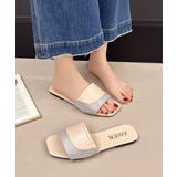 ラインストーンスリッパサンダル 大人上品 ワイドベルトミュールサンダルきれいめ | SUNSHINE CLOSET | 詳細画像20