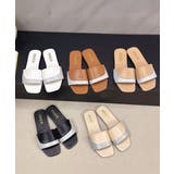 ラインストーンスリッパサンダル 大人上品 ワイドベルトミュールサンダルきれいめ | SUNSHINE CLOSET | 詳細画像32
