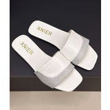 ラインストーンスリッパサンダル 大人上品 ワイドベルトミュールサンダルきれいめ | SUNSHINE CLOSET | 詳細画像33