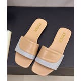 ラインストーンスリッパサンダル 大人上品 ワイドベルトミュールサンダルきれいめ | SUNSHINE CLOSET | 詳細画像35
