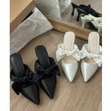ミュールサンダルレディース きれいめ 歩きやすいリボンパンプス上品 | SUNSHINE CLOSET | 詳細画像17