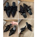 ミュールサンダルレディース きれいめ 歩きやすいリボンパンプス上品 | SUNSHINE CLOSET | 詳細画像19