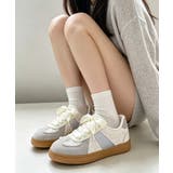 上品レーススニーカーレディース華やかリボンシューズ 大人可愛い軽量厚底靴 メタリ… | SUNSHINE CLOSET | 詳細画像1