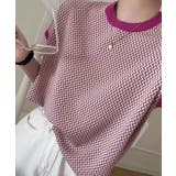 ノースリーブニットトップス きれいめ 柄ニットTシャツ | SUNSHINE CLOSET | 詳細画像10