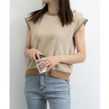 ノースリーブニットトップス きれいめ 柄ニットTシャツ | SUNSHINE CLOSET | 詳細画像15