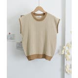 ノースリーブニットトップス きれいめ 柄ニットTシャツ | SUNSHINE CLOSET | 詳細画像18