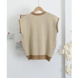 ノースリーブニットトップス きれいめ 柄ニットTシャツ | SUNSHINE CLOSET | 詳細画像19
