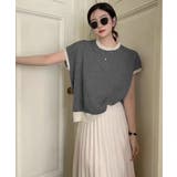 ノースリーブニットトップス きれいめ 柄ニットTシャツ | SUNSHINE CLOSET | 詳細画像6
