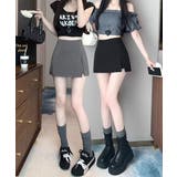 レディースインナーパンツ付きミニスカートパンツ 韓国風 着やせショートパンツ | SUNSHINE CLOSET | 詳細画像13