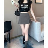 レディースインナーパンツ付きミニスカートパンツ 韓国風 着やせショートパンツ | SUNSHINE CLOSET | 詳細画像3