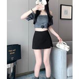 レディースインナーパンツ付きミニスカートパンツ 韓国風 着やせショートパンツ | SUNSHINE CLOSET | 詳細画像7
