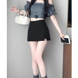 レディースインナーパンツ付きミニスカートパンツ 韓国風 着やせショートパンツ | SUNSHINE CLOSET | 詳細画像8