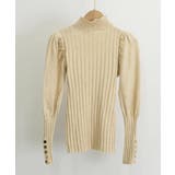 ボトルネックニットトップス 袖口金ボタン | SUNSHINE CLOSET | 詳細画像23