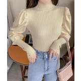 ボトルネックニットトップス 袖口金ボタン | SUNSHINE CLOSET | 詳細画像7