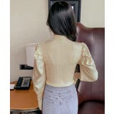 ボトルネックニットトップス 袖口金ボタン | SUNSHINE CLOSET | 詳細画像8