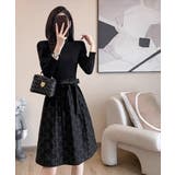 リボン柄フレアワンピース ウエストマーク | SUNSHINE CLOSET | 詳細画像7