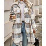 ボアジャケット韓国風チェックカーディガン | SUNSHINE CLOSET | 詳細画像1