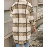 ボアジャケット韓国風チェックカーディガン | SUNSHINE CLOSET | 詳細画像9