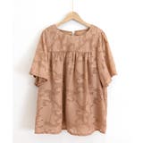 ジャガードブラウス 透け感フレアスリーブ 夏トップス半袖 | SUNSHINE CLOSET | 詳細画像19 