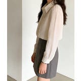 脚長見え ミニ丈タイトスカートインナーパンツ付き 韓国風シンプルフェミニンショー… | SUNSHINE CLOSET | 詳細画像18 