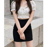 脚長見え ミニ丈タイトスカートインナーパンツ付き 韓国風シンプルフェミニンショー… | SUNSHINE CLOSET | 詳細画像21 