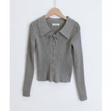 レースアップ リブニットトップス 韓国風 | SUNSHINE CLOSET | 詳細画像17