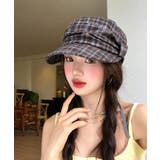クラシカルマリンキャップレディースウールライクツイード調大人可愛いキャスケットハ… | SUNSHINE CLOSET | 詳細画像4