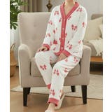 リボン柄 フリースルームウエア上下セット | SUNSHINE CLOSET | 詳細画像10 