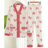 リボン柄 フリースルームウエア上下セット | SUNSHINE CLOSET | 詳細画像18 