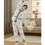 リボン柄 フリースルームウエア上下セット | SUNSHINE CLOSET | 詳細画像6 