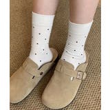 韓国風おしゃれ靴下美脚 綿混 大人可愛いソックスミドル丈 | SUNSHINE CLOSET | 詳細画像7 