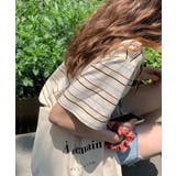マルチボーダーTシャツ 半袖カットソー夏 | ANGELCLOSET | 詳細画像10