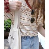 マルチボーダーTシャツ 半袖カットソー夏 | ANGELCLOSET | 詳細画像7