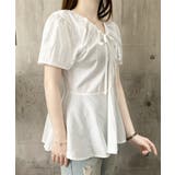 襟ドロストシャツ半袖レディース Vネックパフスリーブブラウス 大人きれいめ韓国風… | SUNSHINE CLOSET | 詳細画像21 