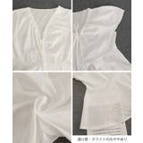 襟ドロストシャツ半袖レディース Vネックパフスリーブブラウス 大人きれいめ韓国風… | SUNSHINE CLOSET | 詳細画像25 