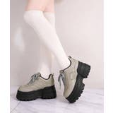 レースアップスニーカー ローカットスポーティー厚底靴疲れにくい 韓国風ダッドシュ… | SUNSHINE CLOSET | 詳細画像10 