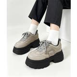 レースアップスニーカー ローカットスポーティー厚底靴疲れにくい 韓国風ダッドシュ… | SUNSHINE CLOSET | 詳細画像12 