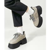 レースアップスニーカー ローカットスポーティー厚底靴疲れにくい 韓国風ダッドシュ… | SUNSHINE CLOSET | 詳細画像13 
