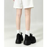 レースアップスニーカー ローカットスポーティー厚底靴疲れにくい 韓国風ダッドシュ… | SUNSHINE CLOSET | 詳細画像15 