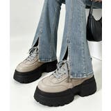 レースアップスニーカー ローカットスポーティー厚底靴疲れにくい 韓国風ダッドシュ… | SUNSHINE CLOSET | 詳細画像18 