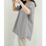 大人可愛いワッフルプルオーバー パフスリーブ体型カバートップス カジュアル | SUNSHINE CLOSET | 詳細画像15