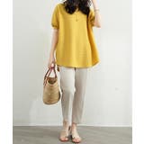 大人可愛いワッフルプルオーバー パフスリーブ体型カバートップス カジュアル | SUNSHINE CLOSET | 詳細画像27