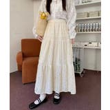 レディース ハイウエスト３段切替フレアスカート フェミニン | SUNSHINE CLOSET | 詳細画像16 