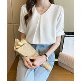 タックブラウスきれいめ オフィスブラウス 上品 | SUNSHINE CLOSET | 詳細画像4 