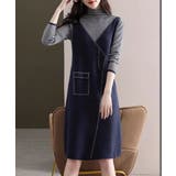 レイヤード風ニットワンピース レディース | SUNSHINE CLOSET | 詳細画像12 