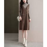 レイヤード風ニットワンピース レディース | SUNSHINE CLOSET | 詳細画像2 