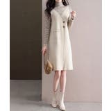 レイヤード風ニットワンピース レディース | SUNSHINE CLOSET | 詳細画像9 